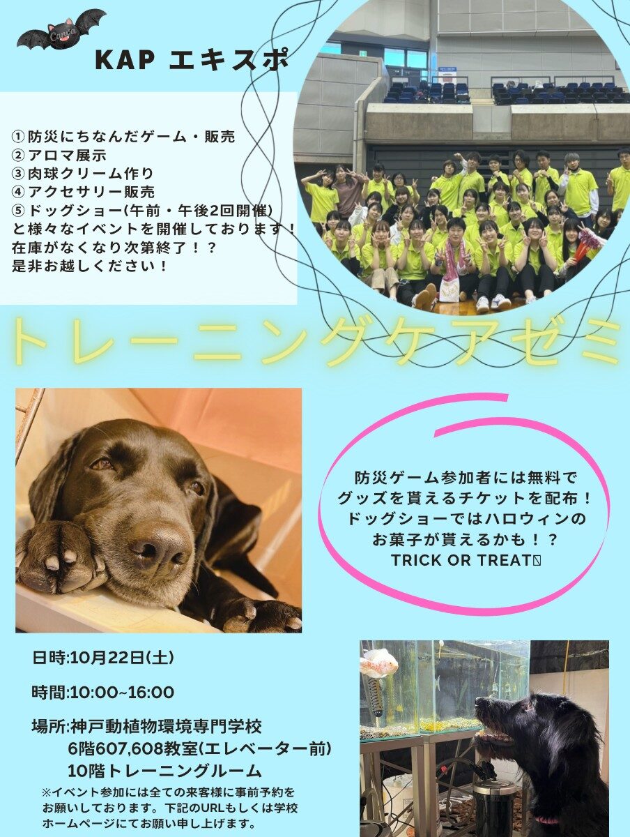 KAP　EXPO2022～トレーニングケアゼミブースのご案内🐶～